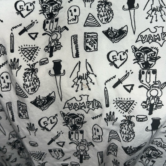 Saint Laurent Vampire Skull Print Dress Shirt - Picture 11 of 12